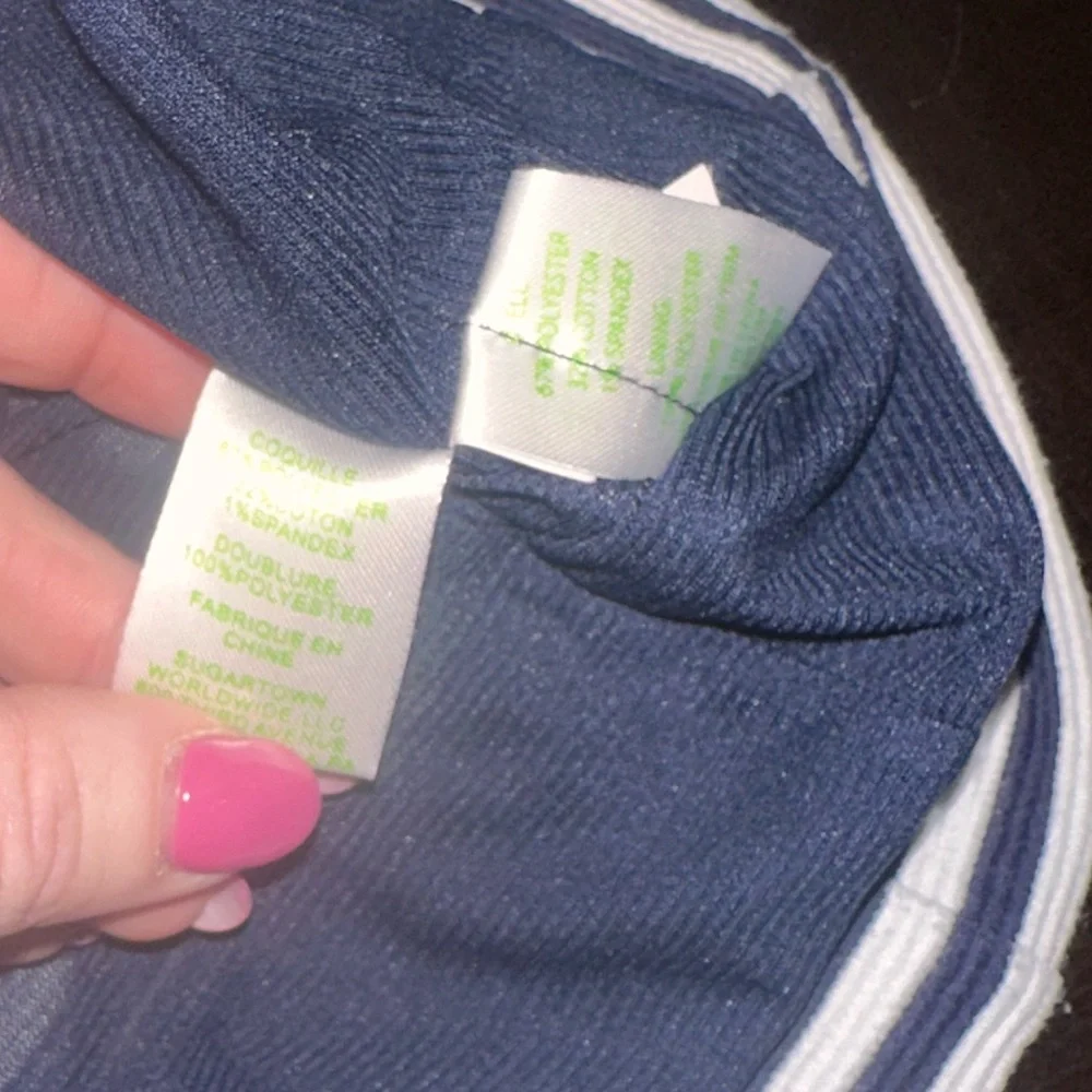 Lilly‎ Pulitzer Size XS Navy and White Striped Mini Dress - Picture 9 of 9